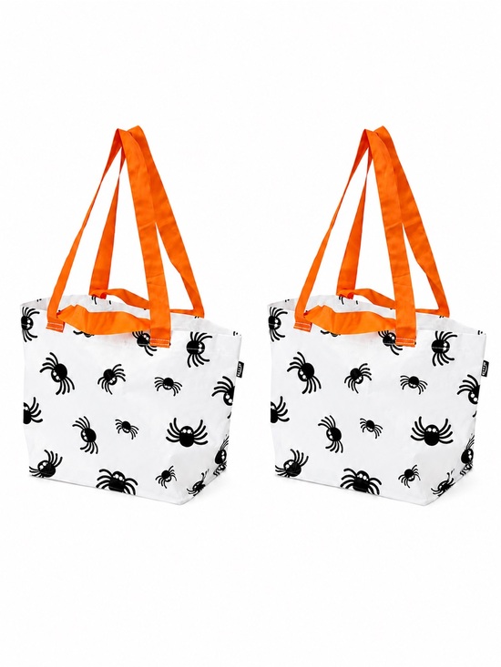 IKEA Other - IKEA KUSTFYR Spider Pattern Halloween Tote Bag Set of 2